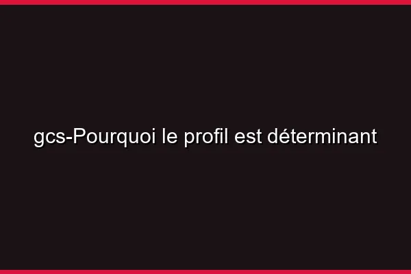 Pourquoi le profil est déterminant