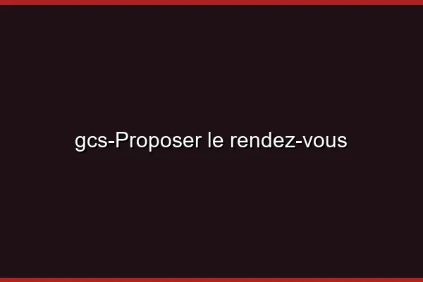 Proposer le rendez-vous
